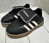 Дитячі стилькі кросівки кеди  Paliament adidas samba   32-37 чорні, фото 6
