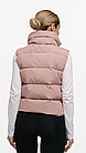 Жіноча жилетка Nike бежева коротка весняна осіння Безрукавка без капюшона демісезонна, фото 6