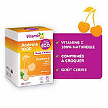 Вітаміни жувальні для дорослих Vitamin'22 Acerola 1000 maxi format eco 64 шт Мультивітамінний комплекс, фото 2