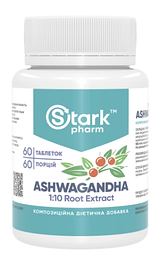 Ashwagandha 1:10 Root Еxtract 500 мг Stark Pharm 60 таблеток