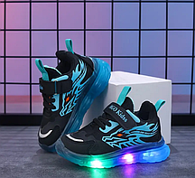 Дитячі кросівки з LED-підсвіткою для хлопчиків і дівчаток Розмір 27