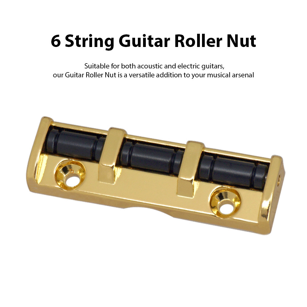 Роликовий топ для електрогітари Top lock верхній поріжок голд, фото 1