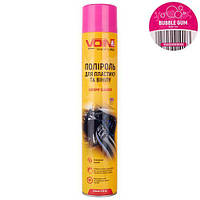Полироль для пластика и винила VOIN 750 мл BUBBLE GUM (Бабл Гам)