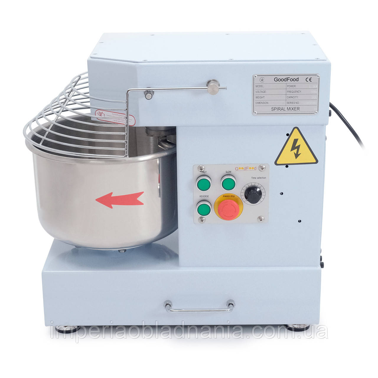 Тістоміс спіральний GoodFood SM10T2VFIR