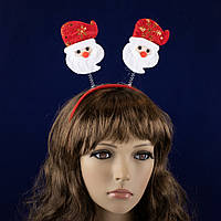 Обідок новорічний Санта Клаус на пружинках