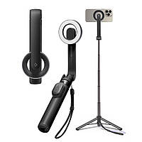 Штатив (Трипод) Spigen S571W Bluetooth Selfie Stick Tripod with MagSafe (62 см), Black (AMP07656)