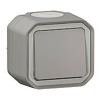 Перемикач 10А, Legrand PLEXO IP55 сірий (069711L)