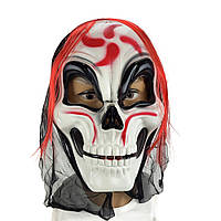 Маска Смерть з капюшоном (біла)