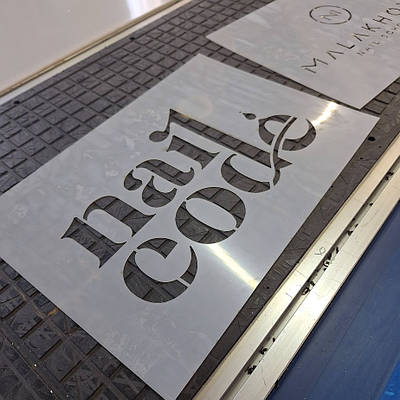 Виготовлення різних трафаретів з пластику