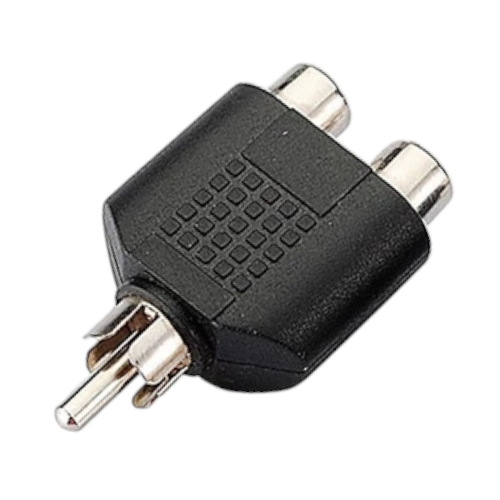 Перехідник RCA (тато)/2*RCA (мама)