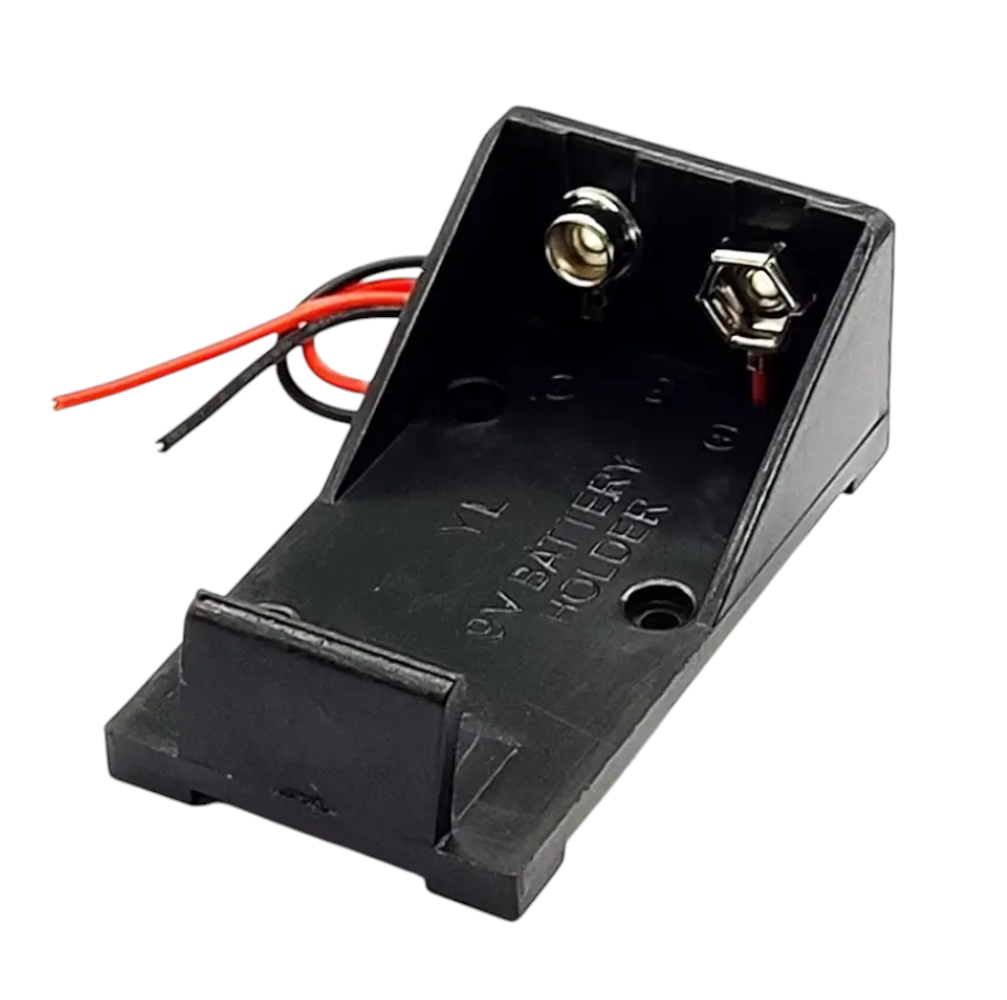 Бокс (холдер) для 6F22/Крона (1шт) з контактами 9V,відсік для батарей, футляр для батарейки