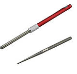 Точилка для ножів кишенькова алмазна комплект ручка для ножів, ножниць та гачків 2 стержні Червона, фото 2