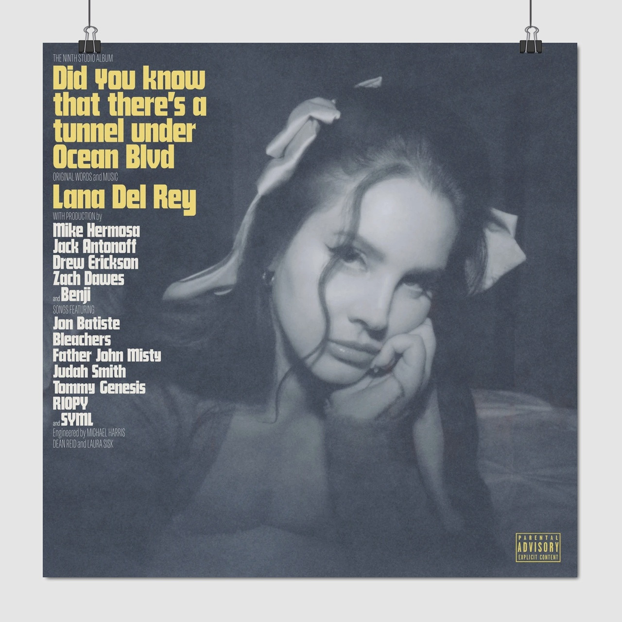Плакат "Лана Дель Рей, Lana Del Rey, Did you know (2023)", 60×60см
