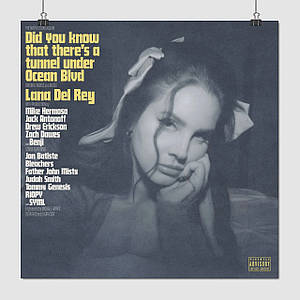Плакат "Лана Дель Рей, Lana Del Rey, Did you know (2023)", 60×60см