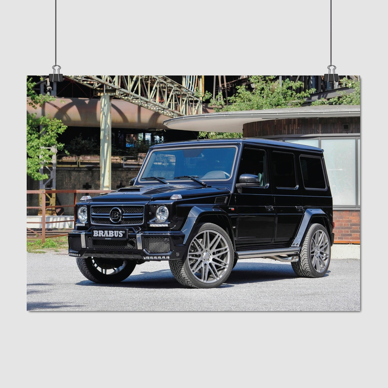 Плакат "Мерседес Гелендваген, Гелік, Mercedes-Benz Gelandewagen, G-Wagen", 43×60см