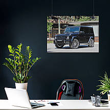Плакат "Мерседес Гелендваген, Гелік, Mercedes-Benz Gelandewagen, G-Wagen", 43×60см, фото 3