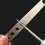 Точилка для ножів кишенькова алмазна комплект ручка для ножів, ножниць та гачків 2 стержні Червона, фото 5