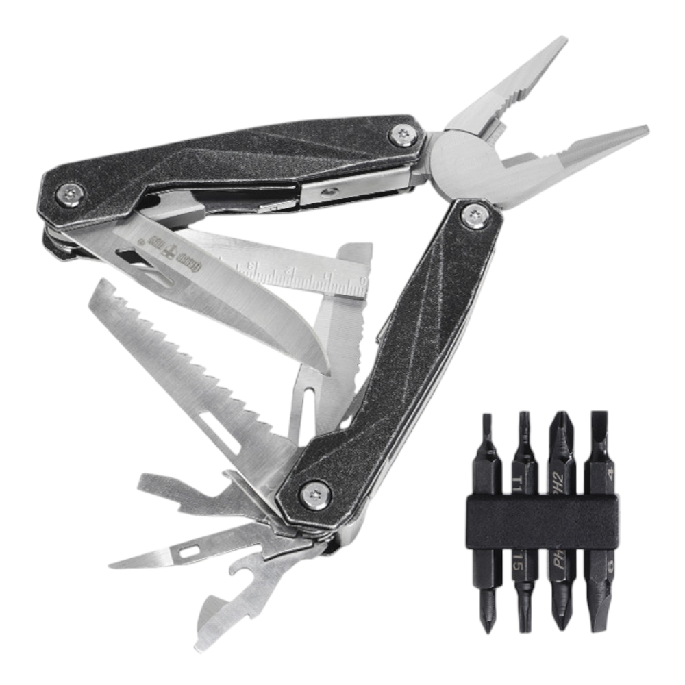 Мультитул + біти Grand Way 2021 (22 в 1) 17 см + чохол, Мультитул 22 в 1, Мультитул з бітами та чохлом, фото 1