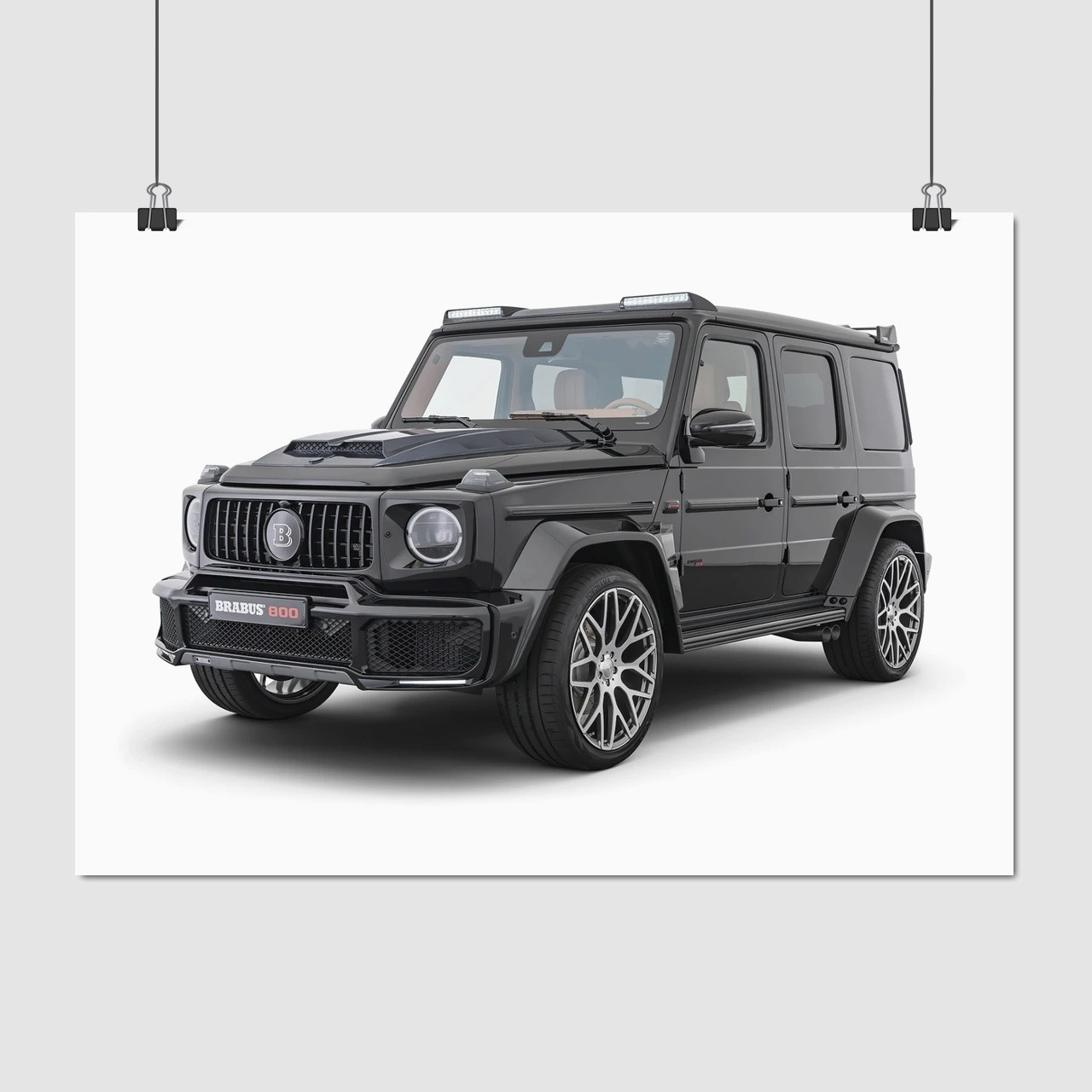 Плакат "Мерседес Гелендваген, Гелік, Mercedes-Benz Gelandewagen, G-Wagen", 43×60см