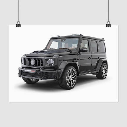 Плакат "Мерседес Гелендваген, Гелік, Mercedes-Benz Gelandewagen, G-Wagen", 43×60см, фото 1