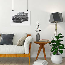 Плакат "Мерседес Гелендваген, Гелік, Mercedes-Benz Gelandewagen, G-Wagen", 43×60см, фото 5