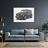 Плакат "Мерседес Гелендваген, Гелік, Mercedes-Benz Gelandewagen, G-Wagen", 43×60см, фото 7