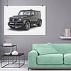 Плакат "Мерседес Гелендваген, Гелік, Mercedes-Benz Gelandewagen, G-Wagen", 43×60см, фото 8
