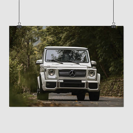Плакат "Мерседес Гелендваген, Гелік, Mercedes-Benz Gelandewagen, G-Wagen", 43×60см, фото 1