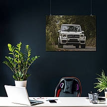 Плакат "Мерседес Гелендваген, Гелік, Mercedes-Benz Gelandewagen, G-Wagen", 43×60см, фото 3