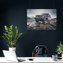 Плакат "Мерседес Гелендваген, Гелік, Mercedes-Benz Gelandewagen, G-Wagen", 43×60см, фото 4