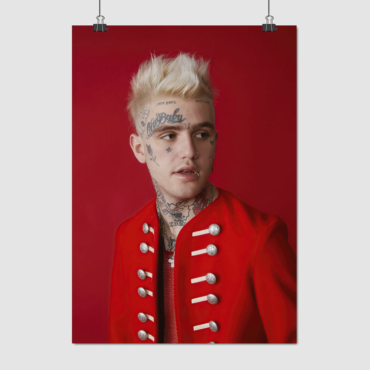 Плакат "Густав Ар, Ліл Піп, репер, LiL PEEP", 60×43см