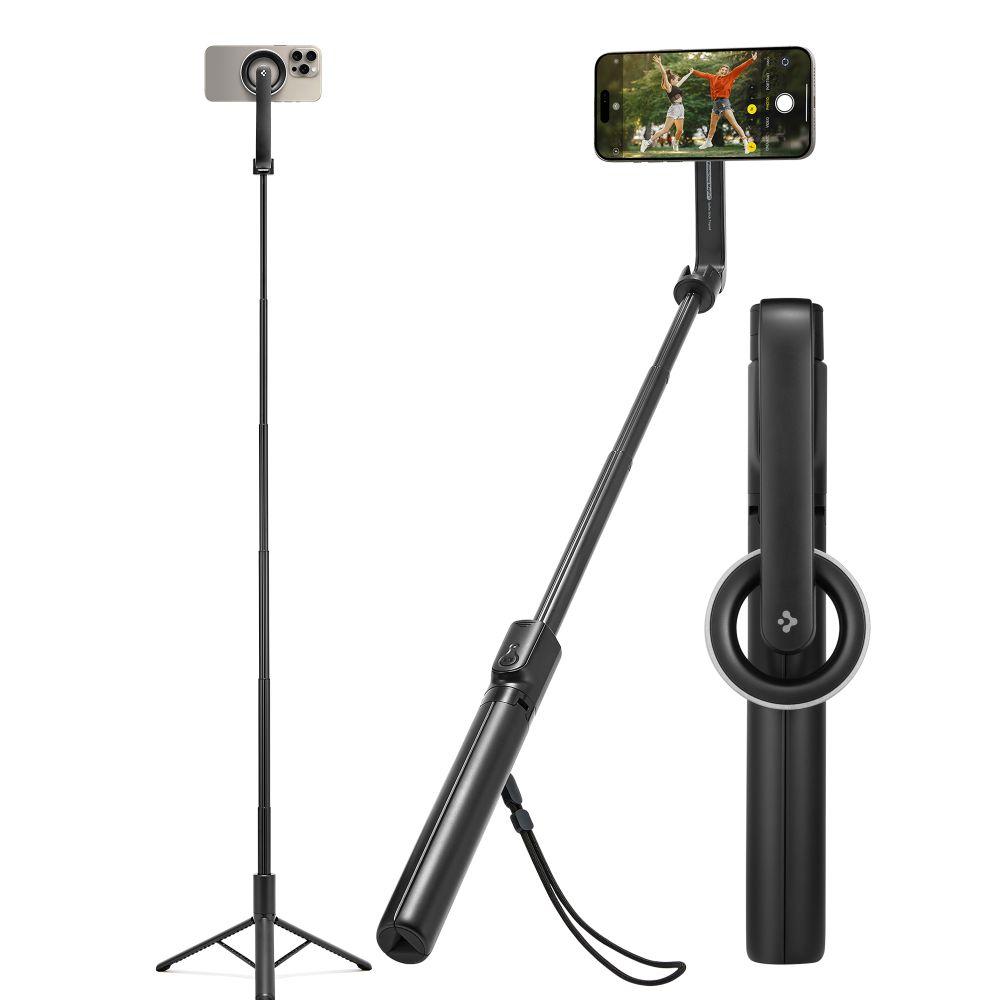 Штатив (Трипод) Spigen S580W Bluetooth Selfie Stick Long Tripod with MagSafe (1.2 м), Black (AMP07659)