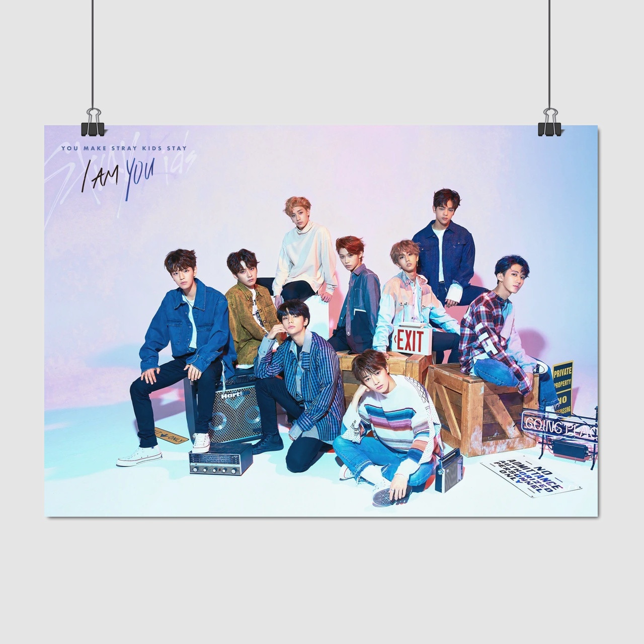 Плакат "Stray Kids, SKZ", 43×60см