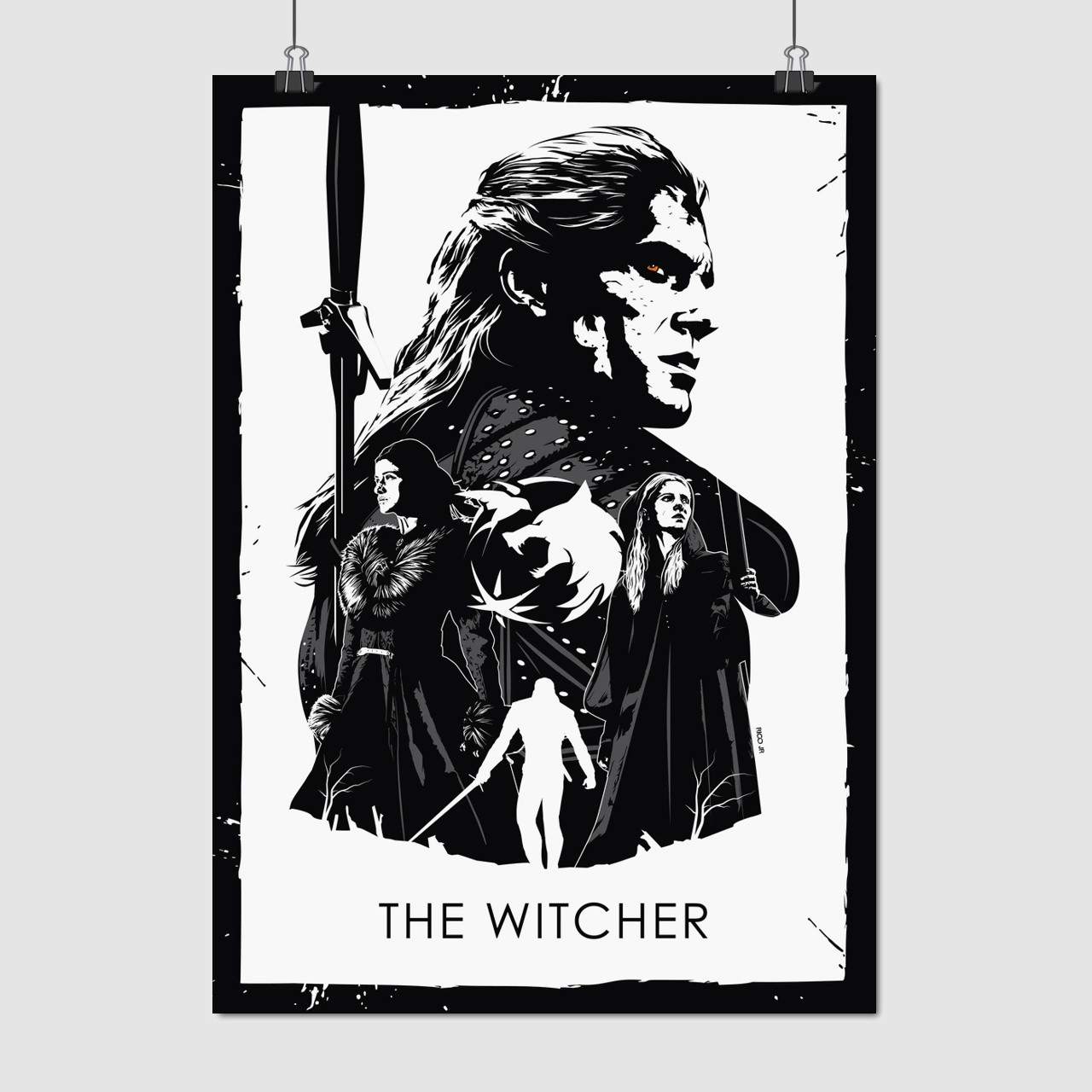 Плакат "Відьмак, Witcher", 60×43см