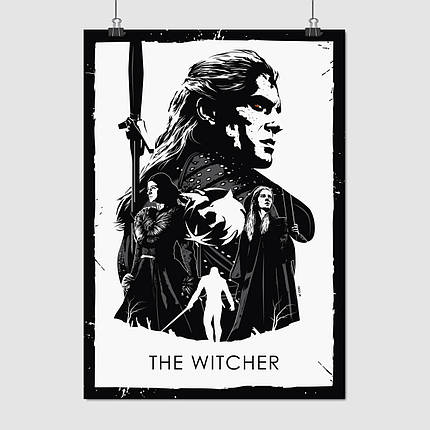 Плакат "Відьмак, Witcher", 60×43см, фото 1