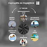 Рушник мікрофібра, спортивний рушник, рушник для спортзалу 50 x 30 см чорний (HP-50), фото 4