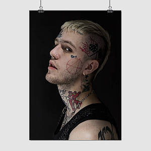 Плакат "Густав Ар, Ліл Піп, репер, LiL PEEP", 60×43см