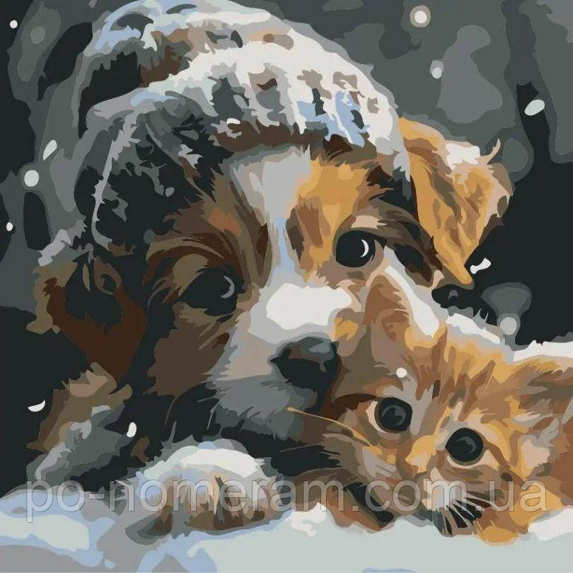 Картина за номерами ArtStory Пухнастики ДВП (AS2163) 30 х 30 см