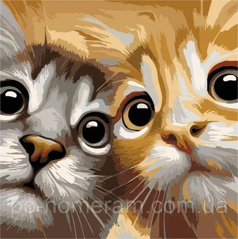 Картина за номерами ArtStory Два котика ДВП (AS2178) 30 х 30 см