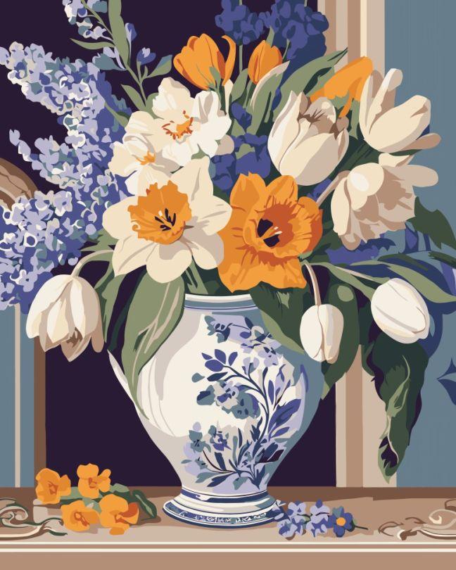 Картина за номерами ArtCraft Весняні квіти (ACR-13154-AC) 40 х 50 см, фото 1