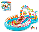 Ігровой центр басейн Intex 57149 NP "Карамель" на 374 л з гіркою 295х191х130см, фото 3