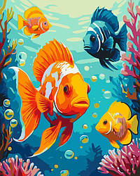 Картина за номерами ArtCraft Яскраві рибки (ACR-11694-AC) 40 х 50 см