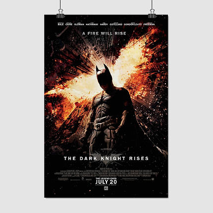 Плакат "Темний лицар повертається, The Dark Knight Rises (2012)", 60×43см, фото 1