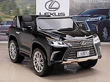 Дитячий електромобіль джип Lexus LX 570 M 3906EBLRS-2 (4x35W, 2x12V14Ah), фото 4