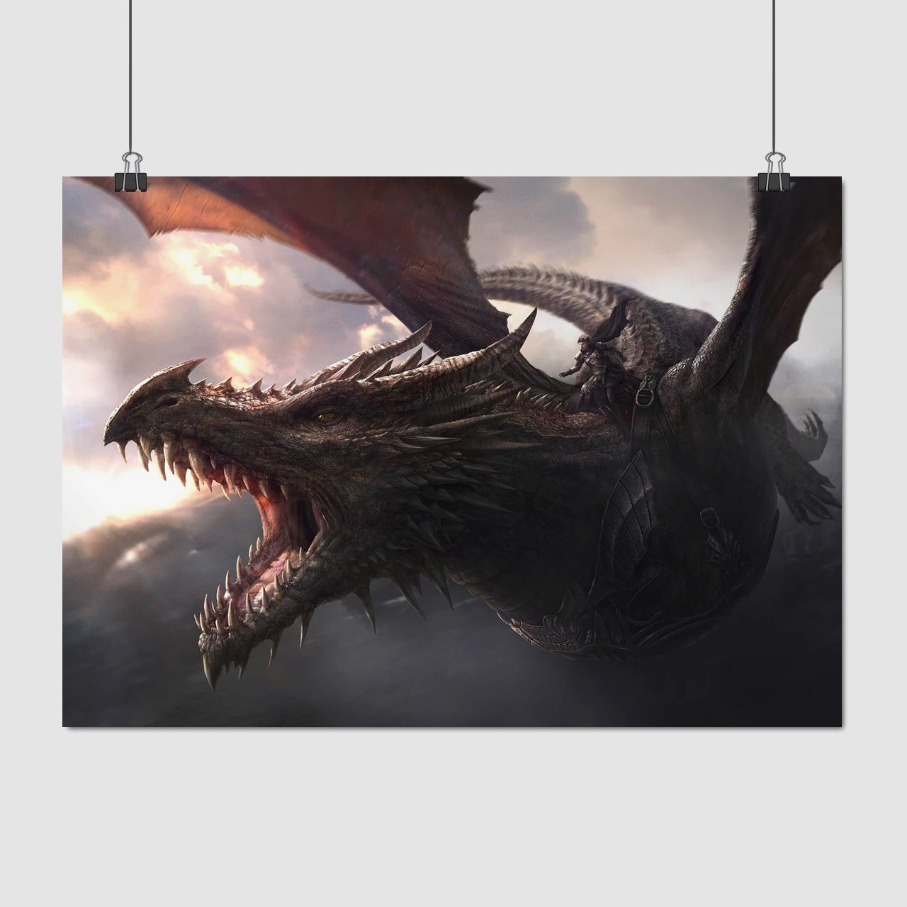 Плакат "Наїзник на драконі", 43×60см