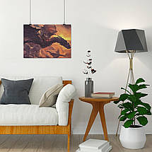 Плакат "Вершник на драконі, що летить у хмарах", 34×60см, фото 4