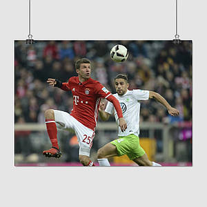 Плакат "Футболіст Томас Мюллер, Thomas Muller", 43×60см