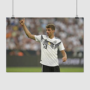 Плакат "Футболіст Томас Мюллер, Thomas Muller", 43×60см