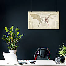 Плакат "Анатомія дракона", 35×60см, фото 3