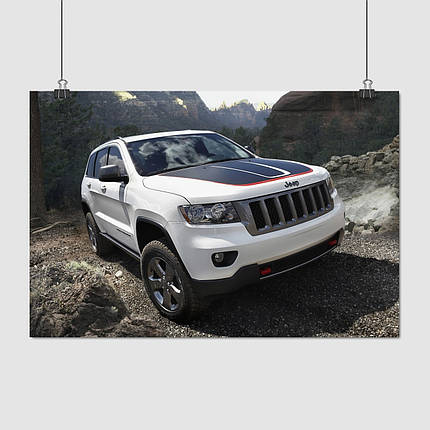 Плакат "Джип Гранд Чирокі, Jeep Grand Cherokee", 40×60см, фото 1